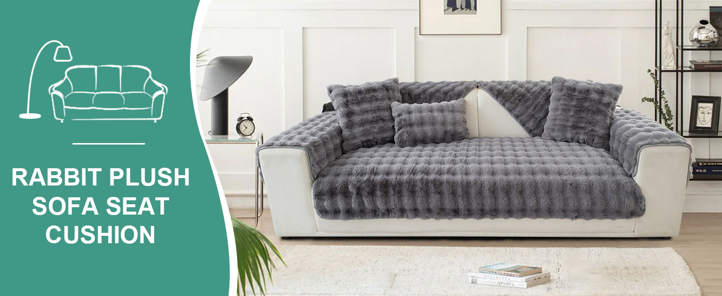 Soft Thick Plush Sofa Cushion Covers