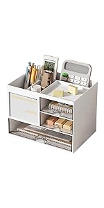 Desk Tidy Organiser with 3 Drawers