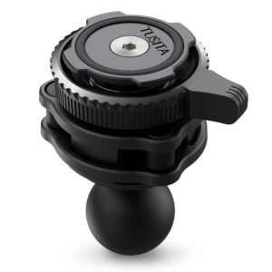 TUSITA Twist Lock 1" Ball Adaptor Mount with Vibration Dampene