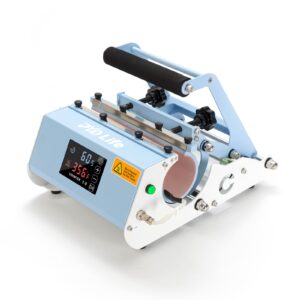 PYD Life 220 V Tumbler Heat Press Machine Light Blue Mug Press Machine Touch Screen for 30 OZ 20 OZ 16 OZ 12 OZ Straight Sublimation Blanks Skinny Tumbler Mugs Cups Water Bottles Sublimation Pri