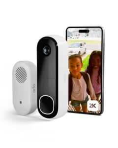 Arlo 2K Doorbell Camera Wireless & Chime