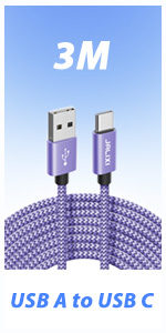 usb a to usb c 3m