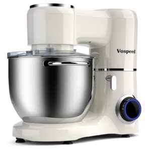 Vospeed Stand Mixer 1500W 8L Cake Mixer Electric Kitchen Food Mixer with Stainless Steel Bowl