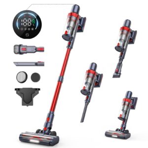 HONITURE Cordless Vacuum Cleaner 450W/38kpa Stick Vacuum Cleaner with LCD Touch Screen