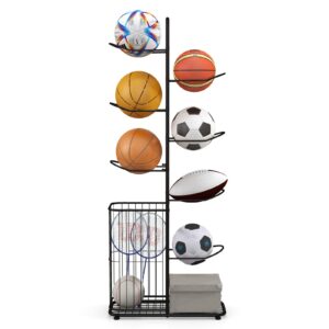 GYMAX Ball Storage Rack
