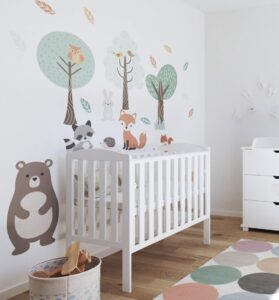 Viculii Waffi Baby Space Saver Cot Baby Cot and Mattress 100x50x10cm | Baby Mini White Cot with Drop Side and Mattress