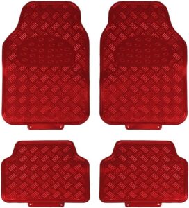 4 Pcs Heavy Duty 5kg - Rubber Car Mat (Front + Rear) Non-Slip Deep Dish for Cars Water Proof