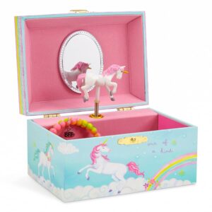 Jewelkeeper Unicorn Jewellery Storage Box for Girls with Spinning Unicorn