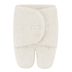 TURMIN Baby Swaddle 2.0 Tog Infant Wrap Swaddles for Newborn Unisex Boys Girls Fleece Plush Wrap Cute Bear Swaddle Baby Clothes-White-M(6 Months)