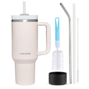 Aurldpio 40oz Tumbler with Handle and Straw