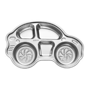 Toddler Plates Suction Plate Baby Weaning Plate Divided Dishes for Self Feeding Training