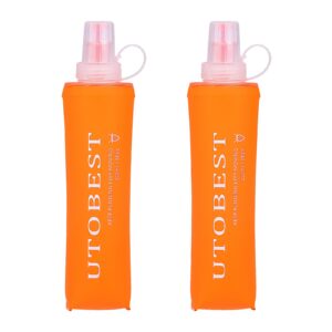 UTOBEST Soft Flask Collapsible Running Water Bottles Running Flask for Hydration Pack Running Vest Hiking Cycling
