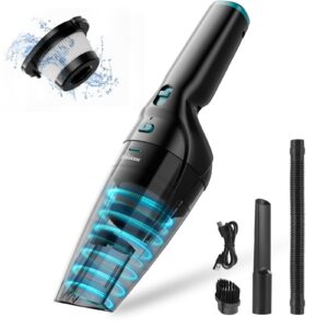 HOMEKANE Handheld Vacuum with Powerful Suction Lightweight and Long Runtime Portable and Rechargeable Car Vacuum Cleaner Cordless for Home Car Carpet Stairs Deep Cleaning