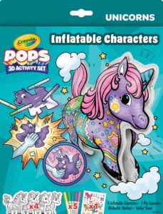 CRAYOLA Inflatable Characters | Magically Inflating Characters Turn Your Art From 2D to 3D! | Includes 4 Characters & 5 Markers | For Ages 5+
