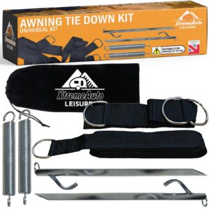 Xtremeauto Awning Tie Down Kit Storm Straps - Storm Straps For Caravan Awnings Motorhome Awning Straps For Awnings Up To 7.5M