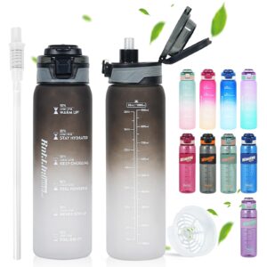 SEASEVEN 1L Water Bottle with Straw