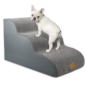 Nepfaivy Dog Steps Stairs for Bed - Non-Slip Pet Stairs for Small Dogs and Cats