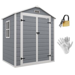 Outsunny 6 x 4.5FT Plastic Garden Shed