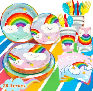 Rainbow Party Tableware Set