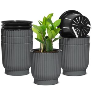 T4U 4.5 Inch Self Watering Pots 6 Pack