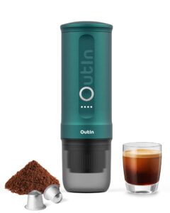Outin Nano Portable Electric Espresso Machine with 3-4 Min Self-Heating