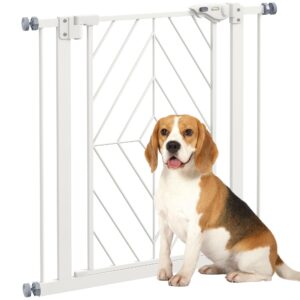 PawHut Pressure Fit Safety Gate for Doorways and Staircases