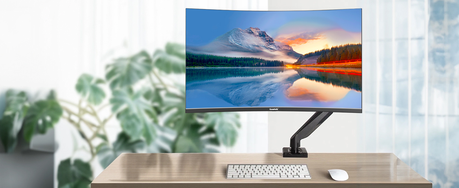 32-inch Full HD 1920 x 1080P Computer Monitor, Ultra-wide & Slightly Curved (2800R) Screen