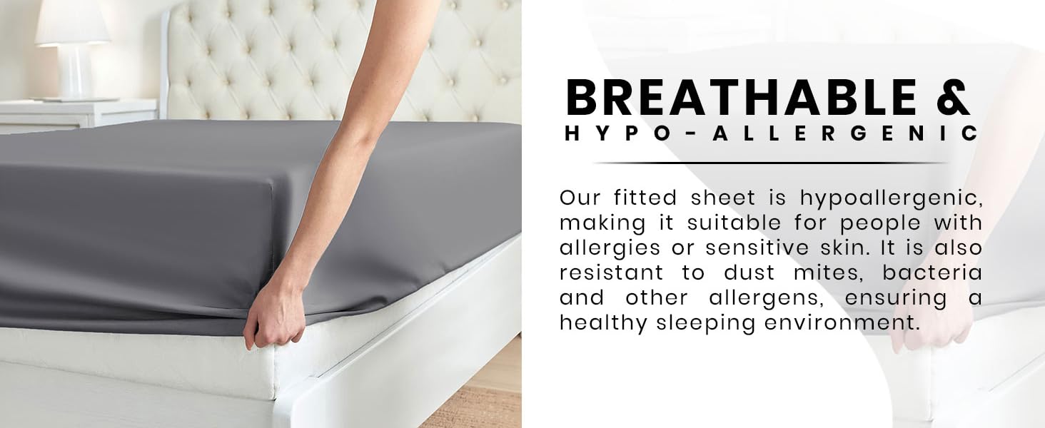 grey fitted sheet