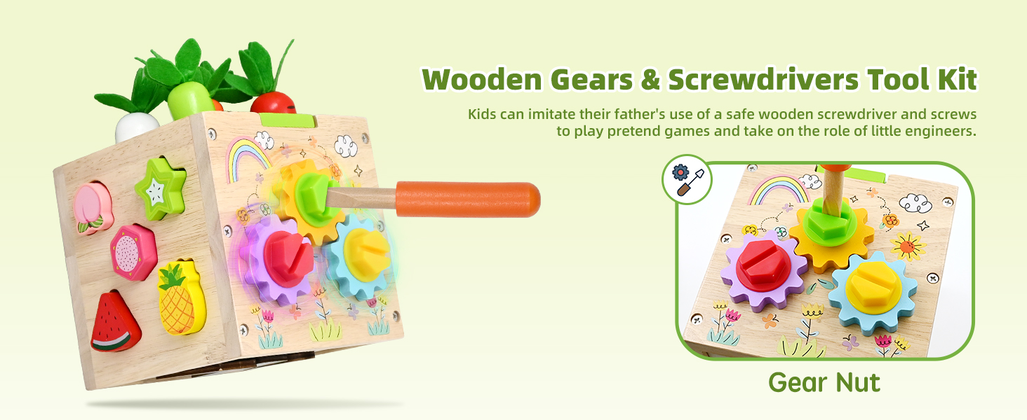 Rotate Gear Nut kids tool