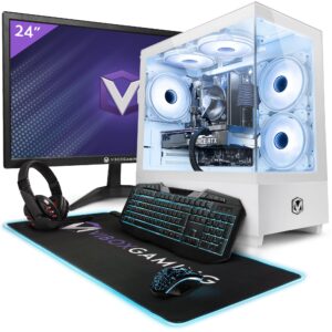 Vibox II-134 Gaming PC - 24" Monitor Bundle - Six Core Intel i5 10400F Processor - Nvidia RTX 3050 8GB Graphics Card - 16GB RAM - 1TB NVMe SSD - Windows 11 - WiFi