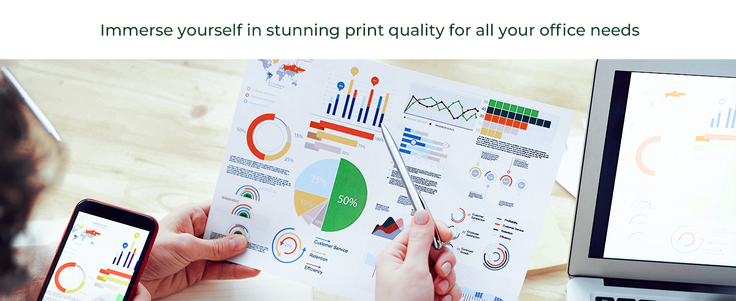 Immerse yourself in impressive print quality for all your office needs