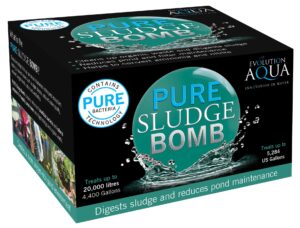 Evolution Aqua Pure Sludge Bomb Pond Sludge Remover – Natural Sludge Buster for Pond Clear Water Treatment