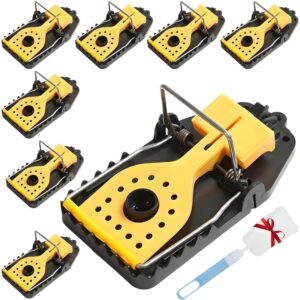 HYDRO| Mouse Traps - 8 Pack Mouse Traps for Indoors and Outdoors That Kill Instantly - Highly Sensitive Mice Traps Rodent Catcher - Reusable Mouse Trap.