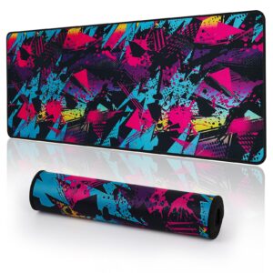 YUWLDD Mouse Pad Gaming Large Desk Pad (31.5 x 11.8 x0.12 inch) Washable Mouse Pad Laptop Desk Mat