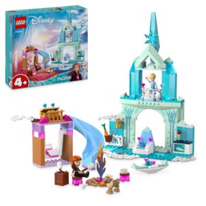 LEGO ǀ Disney Princess Elsa’s Frozen Castle Buildable Toy for 4 Plus Year Old Girls and Boys