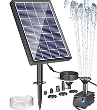 solar water fountain
