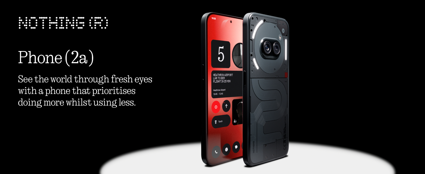 Nothing Phone (2a) Black smartphone