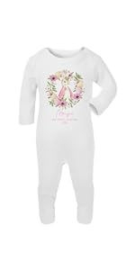 Personalised Pink Bunny Sleepsuit
