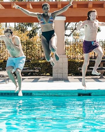 JustSun Mens Swim Shorts Waterproof Quick Dry Beach Shorts with Mesh Lining