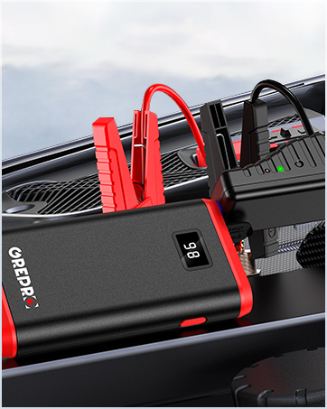 GREPRO 1500A Jump Starter Power Pack, Car Battery Booster - Keystone 4