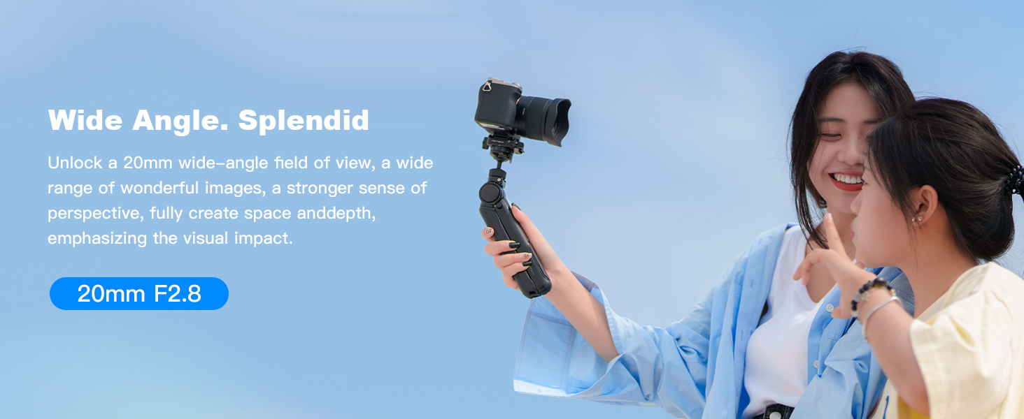 VILTROX 20mm F2.8 FE Full-Frame Wide Angle AutoFocus Lens Prime AF Compatible with Sony E-Mount