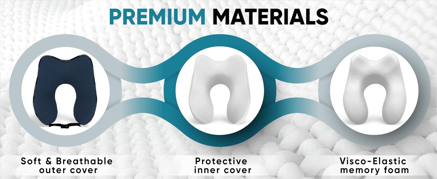 travel pillow for airplane neck support, memory foam travel pillows for adults