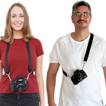 Hands free camera strap backpack nature outdoor hiking