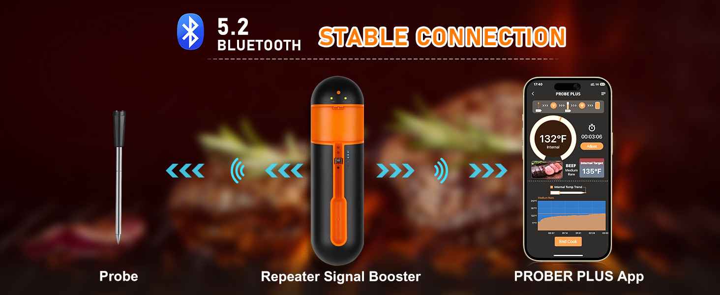 bluetooth meat thermometer