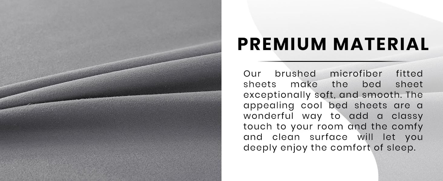 fitted sheet 40 cm grey