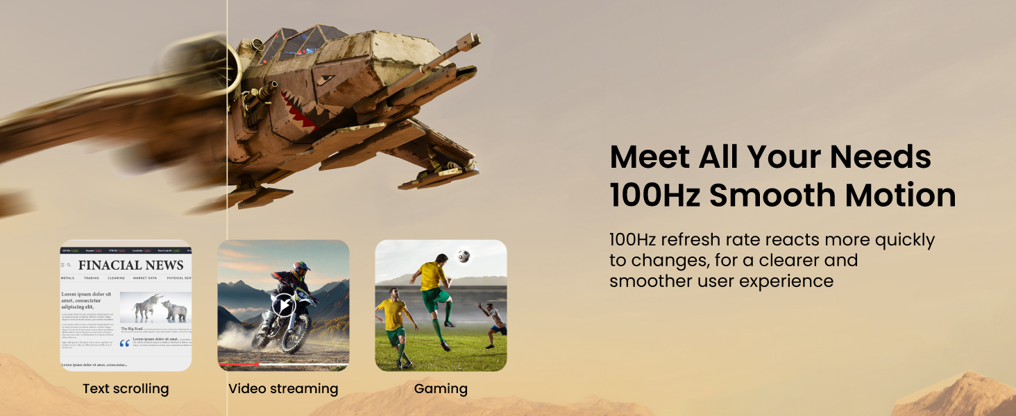 benq home monitor gw2490e with 100hz refresh rate reacts quickly to changes for smoother experience