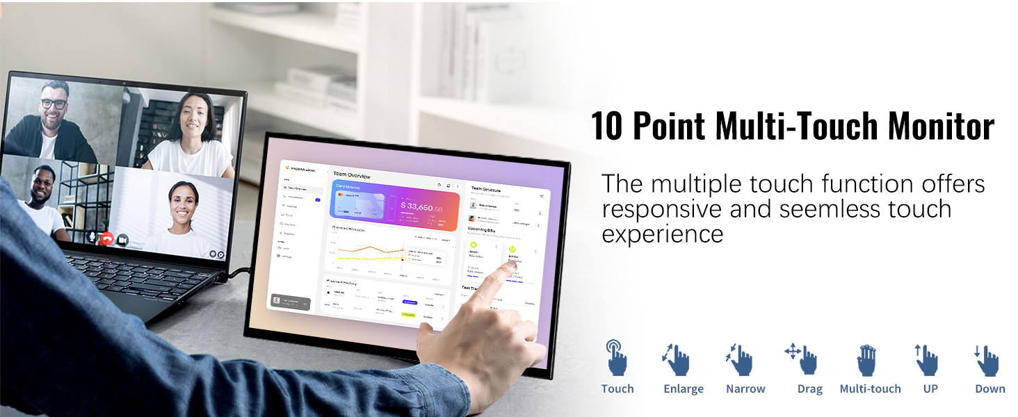 18.5 inch touchscreen monitor
