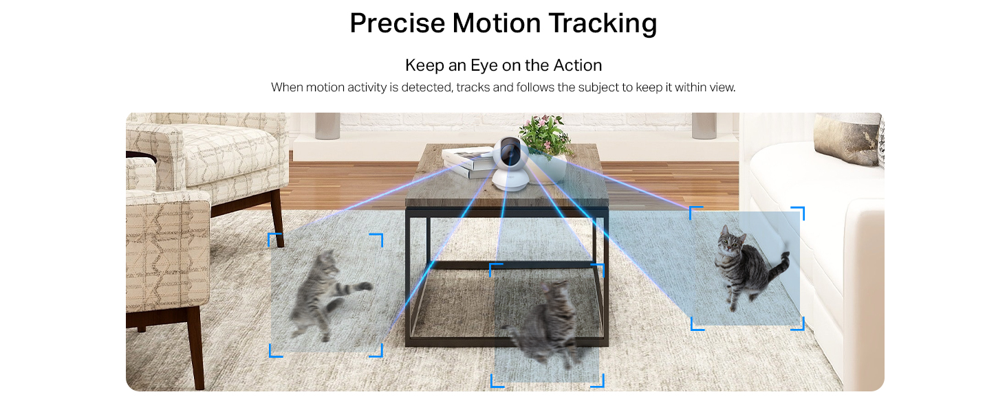 Pan/Tilt Home Security Wi-Fi Camera,1080p,Night Vision,Motion Detection,Privacy Mode,Voice Control