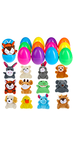 easter basket stuffers eggs toys finger puppets kids plastic easter egg hunt fillered party favours
