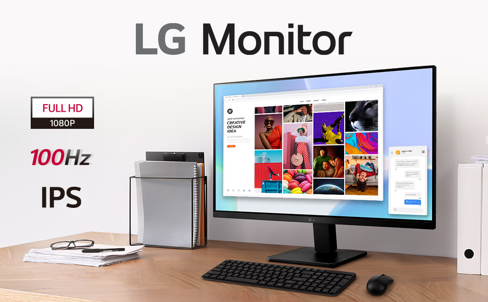 LG Monitor, IPS monitor, 100Hz monitor, Full HD monitor, 27MR400 Monitor